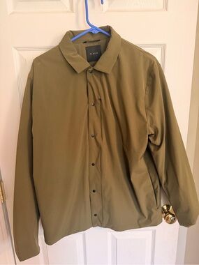 Men's Lightweight Olive Shirt Jacket - 01A100